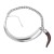 Autumn and Winter Alloy necklace occidental style woman half half chain trend
