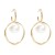 Autumn and Winter Alloy earrings occidental style exaggerating Earring woman trend Round imitate Pearl earring