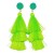 occidental style tassel christmas earrings long style ear stud christmas tree tassel Earring woman