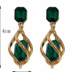  occidental style new retro personality high creative fashion gem lady ear stu..