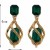  occidental style new retro personality high creative fashion gem lady ear stud earrings