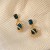  occidental style new retro personality high creative fashion gem lady ear stud earrings