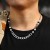  occidental style man necklace Metal chain Word pendant clavicle chain wind man necklace