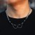  occidental style man necklace Metal chain Word pendant clavicle chain wind man necklace