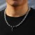  occidental style man necklace Metal chain Word pendant clavicle chain wind man necklace