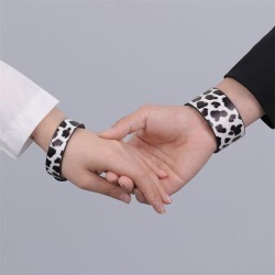  occidental style fashion lovers bracelet leopard leather Rivet man woman