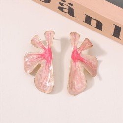  multicolor flowers temperament all-Purpose trend fashion samll gold earrings ..