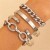  Alloy set bangle four  punk creative bracelet set occidental style