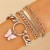  Alloy set bangle four  punk creative bracelet set occidental style