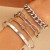  Alloy set bangle four  punk creative bracelet set occidental style