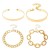  Alloy set bangle four  punk creative bracelet set occidental style