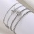  Alloy set bangle four  punk creative bracelet set occidental style