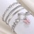  Alloy set bangle four  punk creative bracelet set occidental style