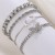  Alloy set bangle four  punk creative bracelet set occidental style