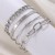  Alloy set bangle four  punk creative bracelet set occidental style