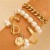  Alloy set bangle four  punk creative bracelet set occidental style