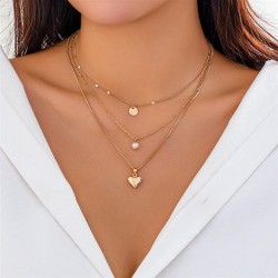 occidental style all-Purpose imitate Pearl butterfly necklace set  retro brief..