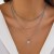 occidental style all-Purpose imitate Pearl butterfly necklace set  retro brief Rhinestone tasselnecklace