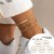 occidental style  leisure Rhinestonenklet foot  brief snake chain chain Anklet