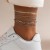 occidental style  leisure Rhinestonenklet foot  brief snake chain chain Anklet