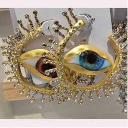 occidental style exaggerating personality eyes creative asymmetry eyes earring..