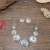 occidental style fashion retro turquoise necklace Round flowers necklace earrings set