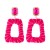Autumn and Winter geometry velvet diamond square earrings woman elegant occidental style