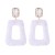 Autumn and Winter geometry velvet diamond square earrings woman elegant occidental style
