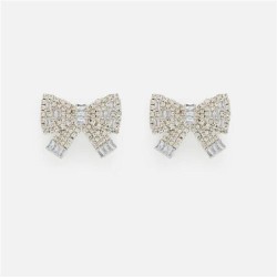 samll bow zircon earrings lady high ear stud Earring occidental styleearrings