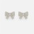 samll bow zircon earrings lady high ear stud Earring occidental styleearrings