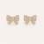 samll bow zircon earrings lady high ear stud Earring occidental styleearrings