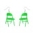  personality creative Acrylic earring occidental style wind fashion all-Purpose