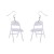  personality creative Acrylic earring occidental style wind fashion all-Purpose