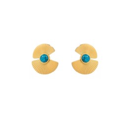 occidental styleI wind palace style sector turquoise necklace  personality cre..