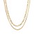 occidental style wind retro Double layer necklace  samll head stainless steel chain