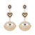 E exaggerating eyes love enamel earrings  occidental style retro exaggerating hollow personality earring