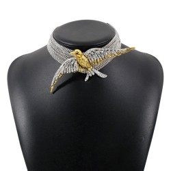 occidental style exaggerating multilayer fully-jewelled necklace  samll retro ..