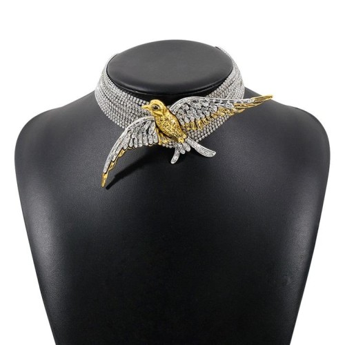 occidental style exaggerating multilayer fully-jewelled necklace  samll retro temperament chain