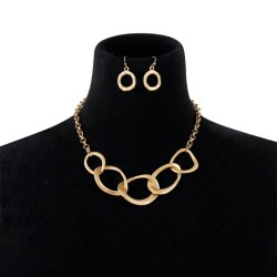 occidental style creative splice cirque necklace  brief punk wind geometry ear..