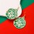 occidental style christmas hollow Double layer Alloy sequin earrings fashion christmas tree deer Earring
