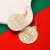 occidental style christmas hollow Double layer Alloy sequin earrings fashion christmas tree deer Earring