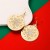 occidental style christmas hollow Double layer Alloy sequin earrings fashion christmas tree deer Earring