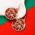 occidental style christmas hollow Double layer Alloy sequin earrings fashion christmas tree deer Earring