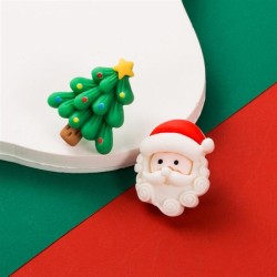 christmas silver earrings creative asymmetry christmas elements lovely cartoon..