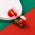 christmas silver earrings creative asymmetry christmas elements lovely cartoon fitting woman