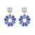 silver Round Alloy fully-jewelled flowers Pearl earrings woman occidental style fashion samll