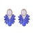  occidental style exaggerating flowers earrings silver Alloy diamond Pearl high temperament