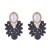  occidental style exaggerating flowers earrings silver Alloy diamond Pearl high temperament
