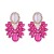  occidental style exaggerating flowers earrings silver Alloy diamond Pearl high temperament