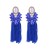occidental style silver long style tassel diamond Pearl earrings fashion high Bohemian style temperament Earring